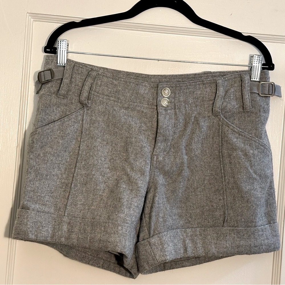 Anthropologie Hei Hei Wool Blend Calendar Shorts, Size 8